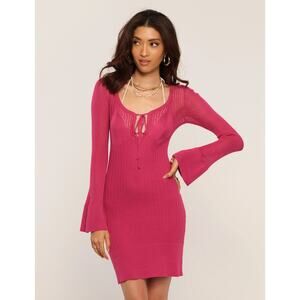Heartloom Women's Size Small Fuchsia Pink Reeva Cover-Up Swim Cover-Up Dress